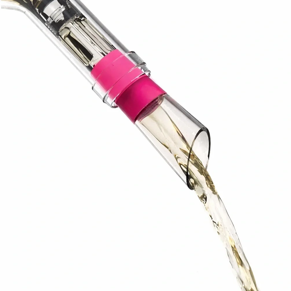 HOST Chill Wine Cooling Pour Spout Pink Chill Pour Preserve Freezer Wine Stick